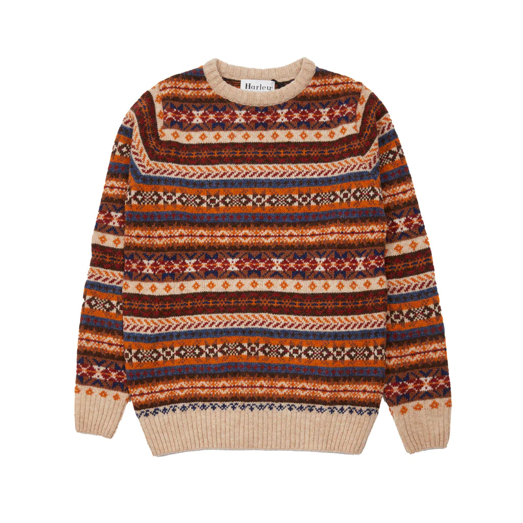 HARLEY OF SCOTLAND M3574/7 Fairisle Knit - Tusk (Excluded From ALL Discount Codes)