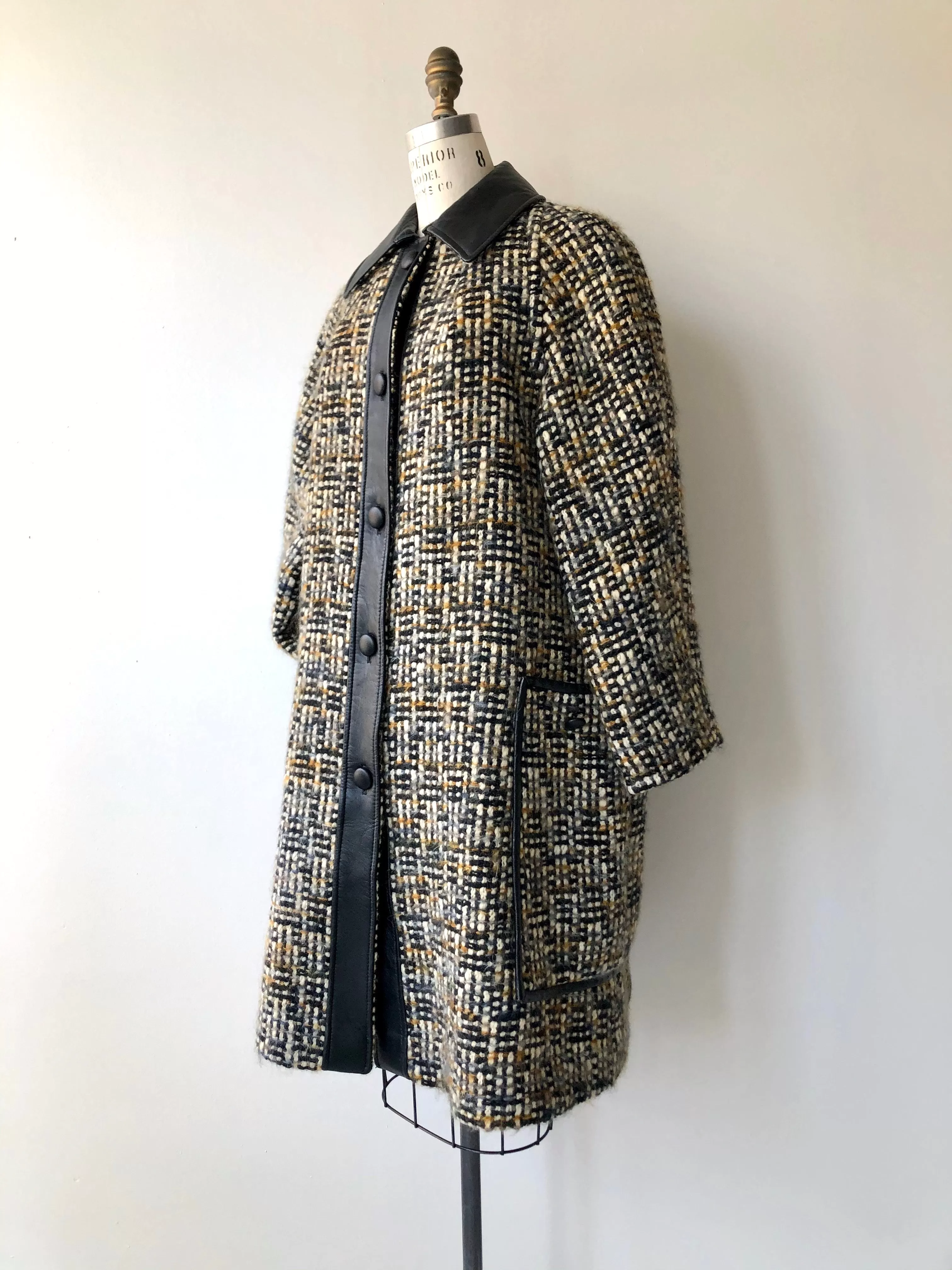 Himelhock Tweed & Leather Coat