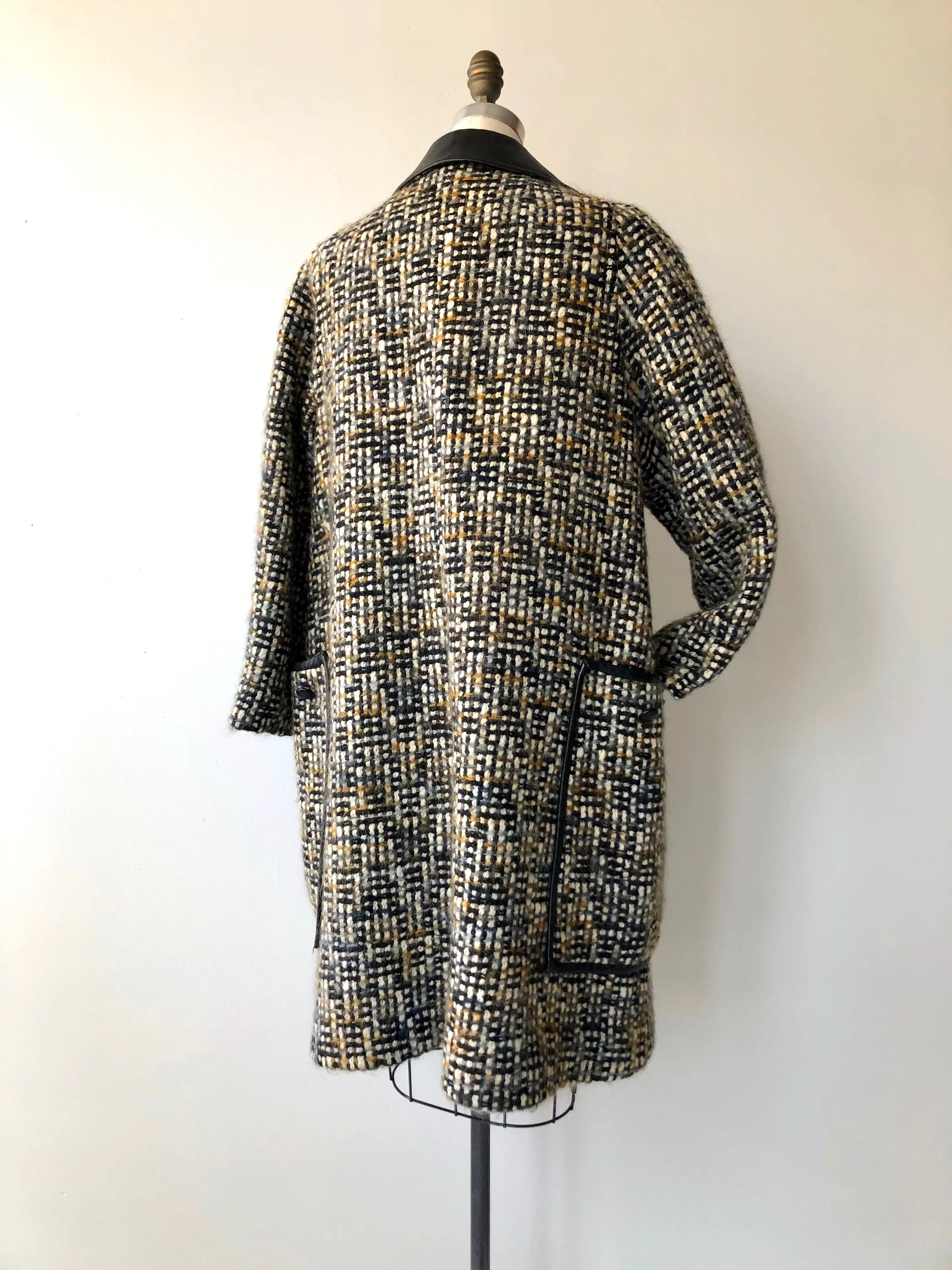 Himelhock Tweed & Leather Coat