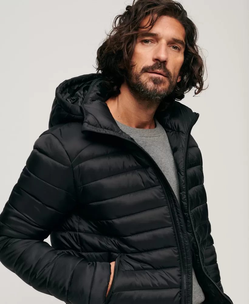 Hooded Fuji Sport Padded Jacket | Black