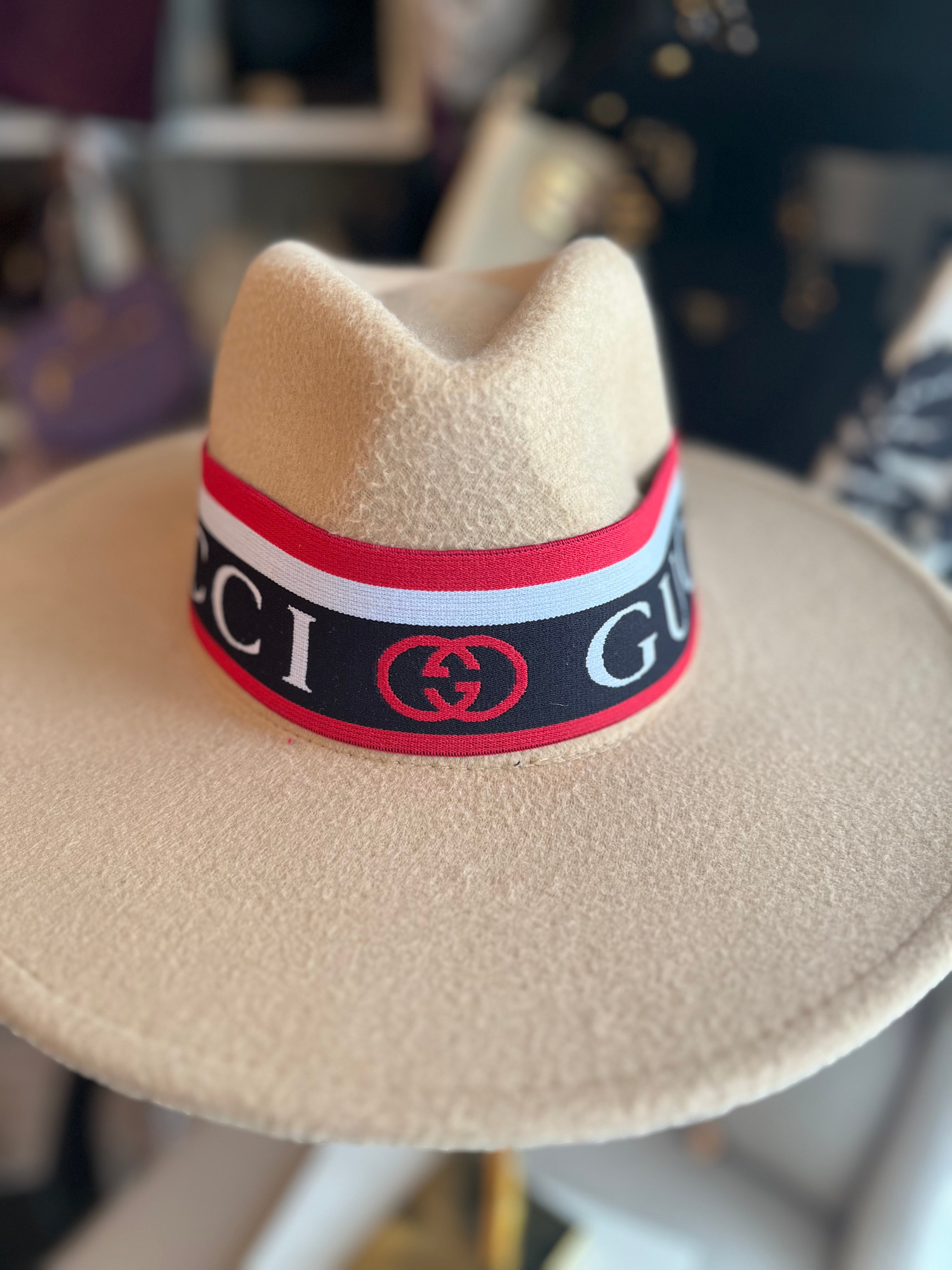 Inspired Red /black GG Hat Band