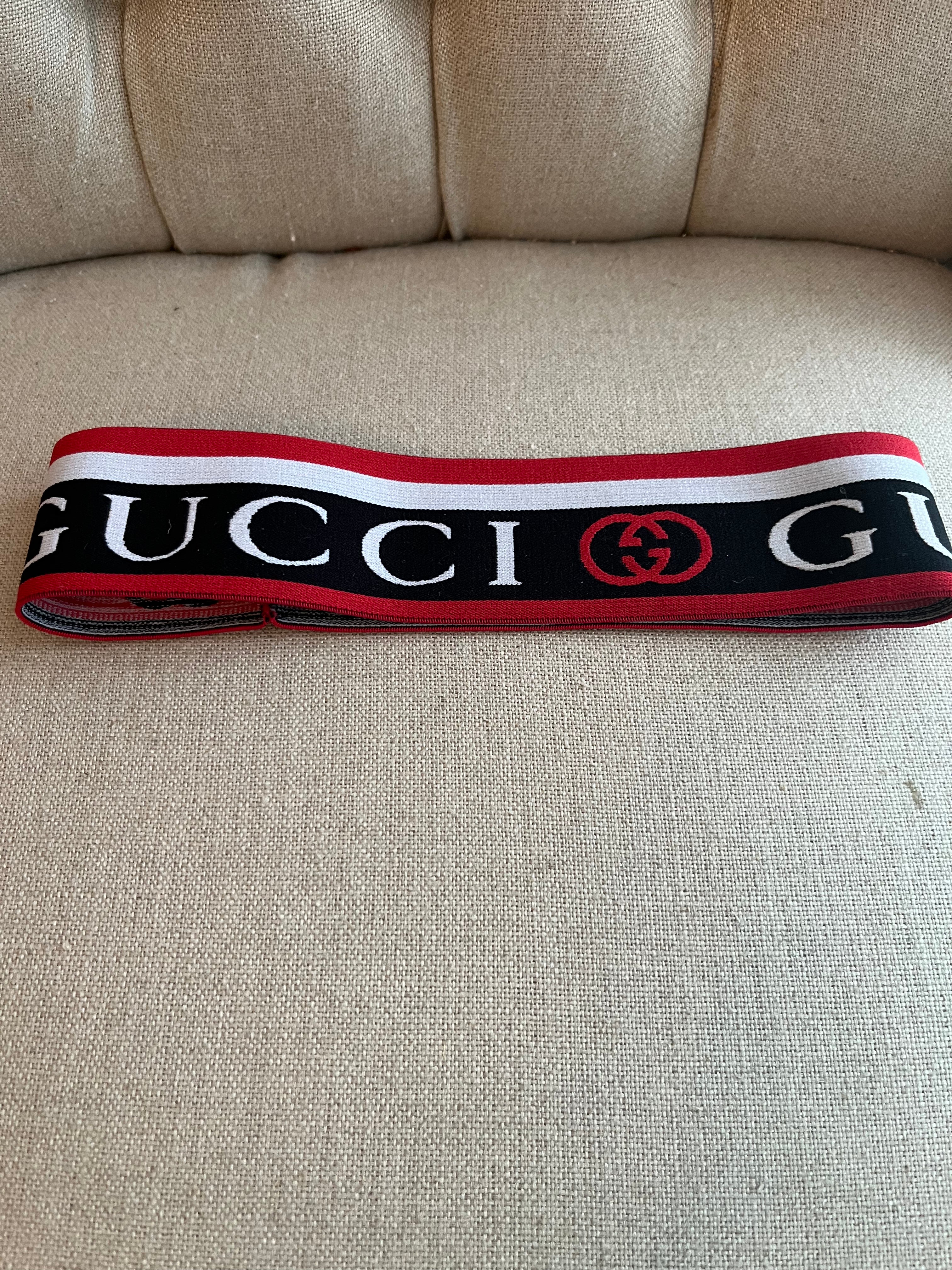 Inspired Red /black GG Hat Band