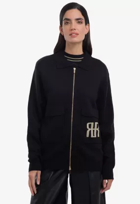 Inverse R Embroidered Two Toned Jacket