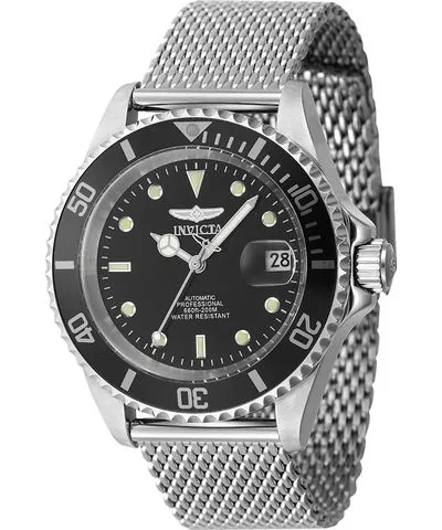 Invicta Pro Diver Stainless Steel Black Dial Automatic Diver's 47720 200M Men's Watch