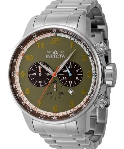 Invicta S1 Rally Chronograph Stainless Steel Green Dial Quartz 44951 100M Men's Watch