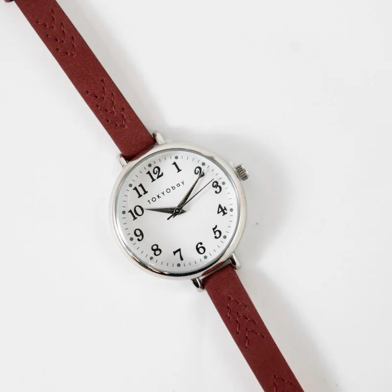 Iro Stitch Watch in Red