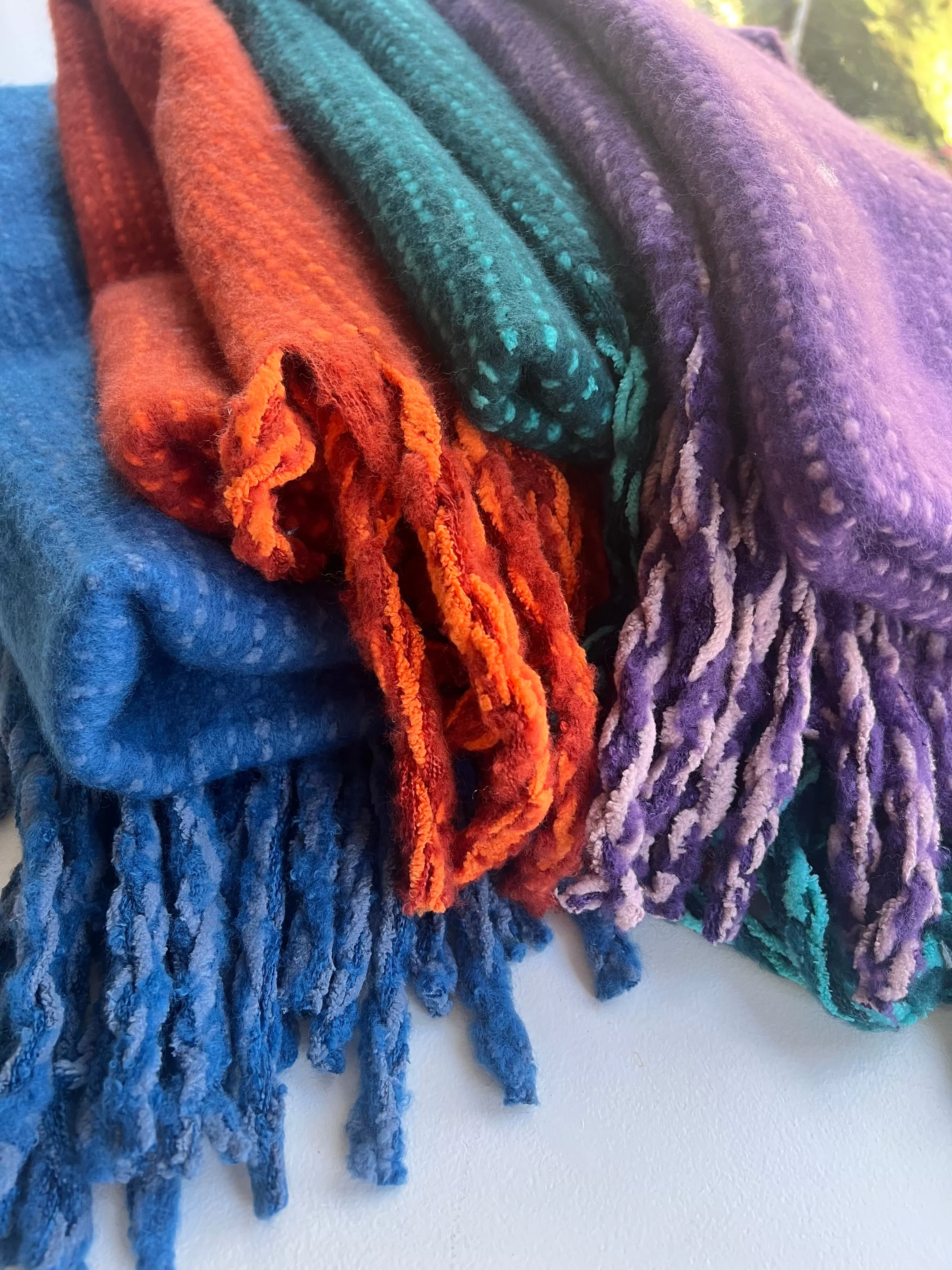 Italian Cozy Vibrant Scarves | Eloisa