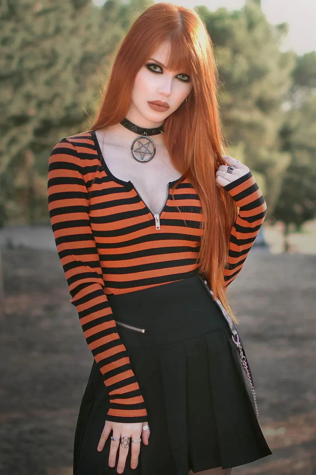 Izoran Ribbed Top Pumpkin