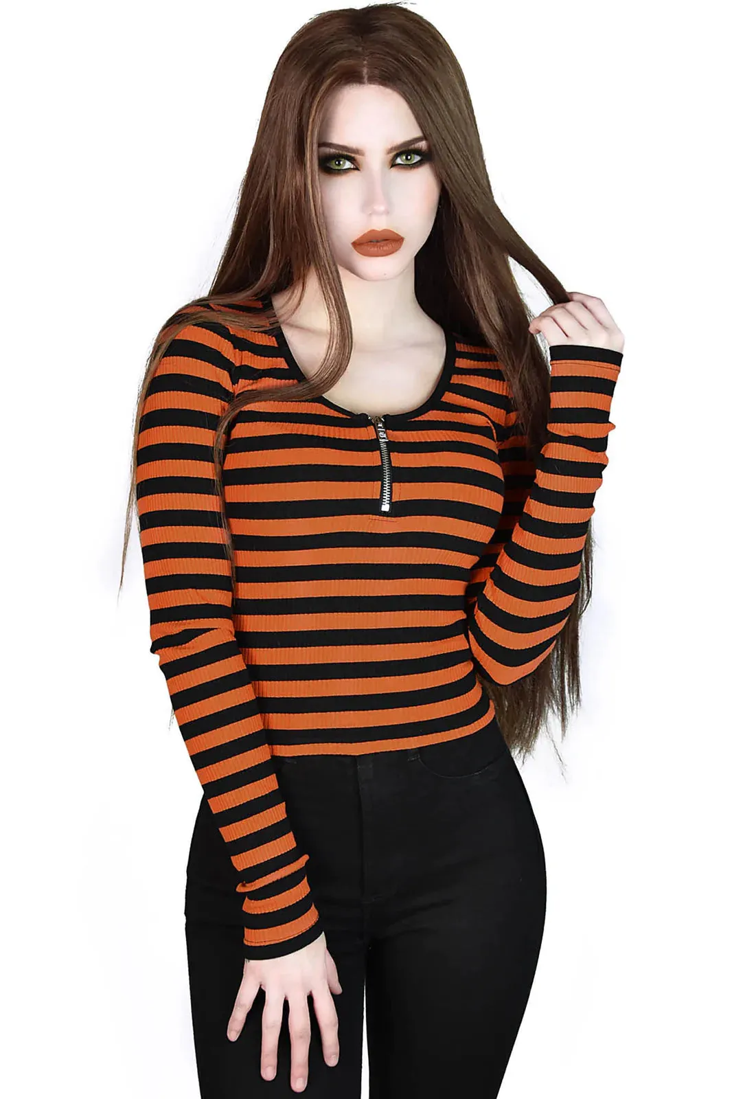 Izoran Ribbed Top Pumpkin