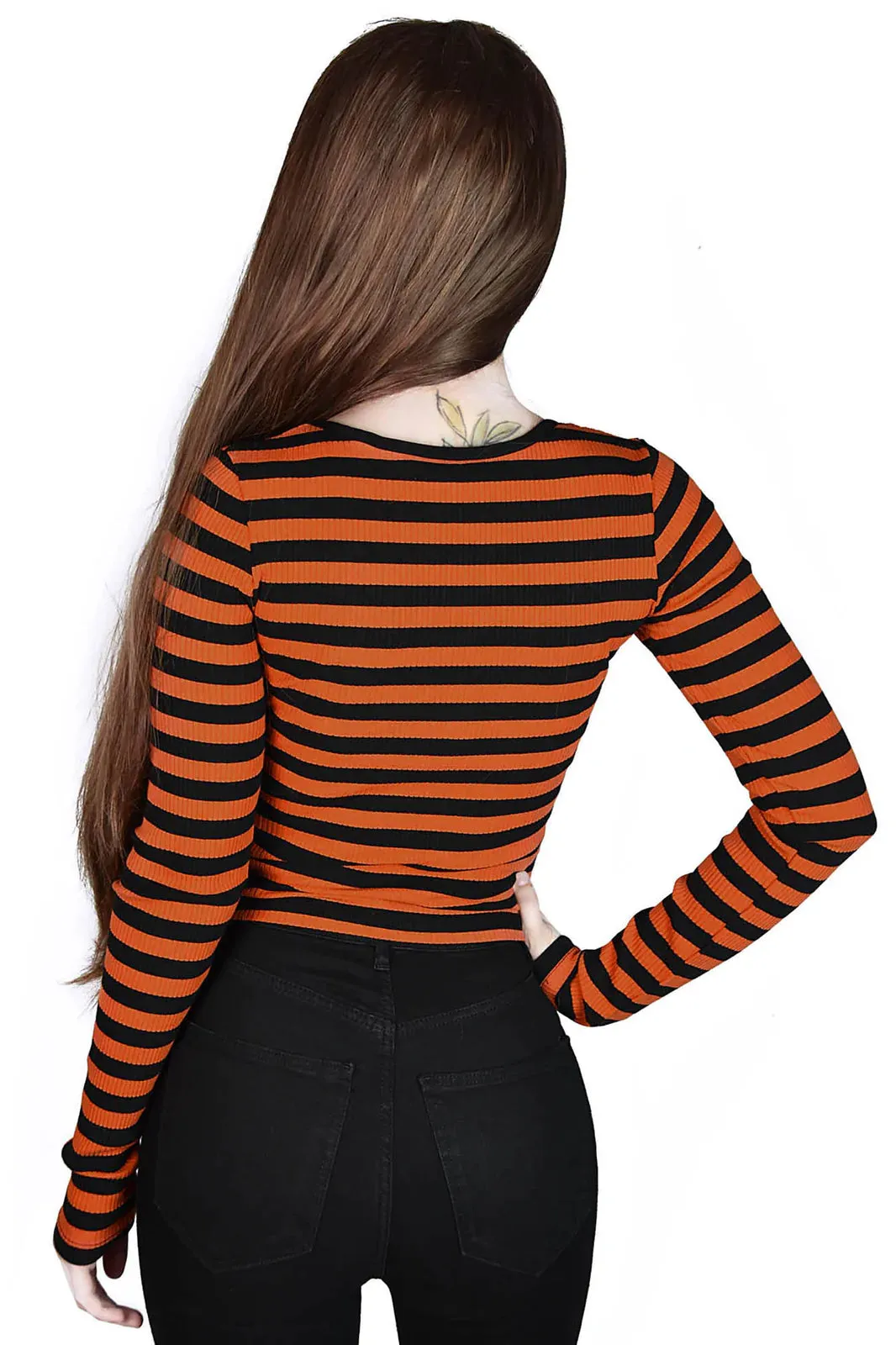 Izoran Ribbed Top Pumpkin