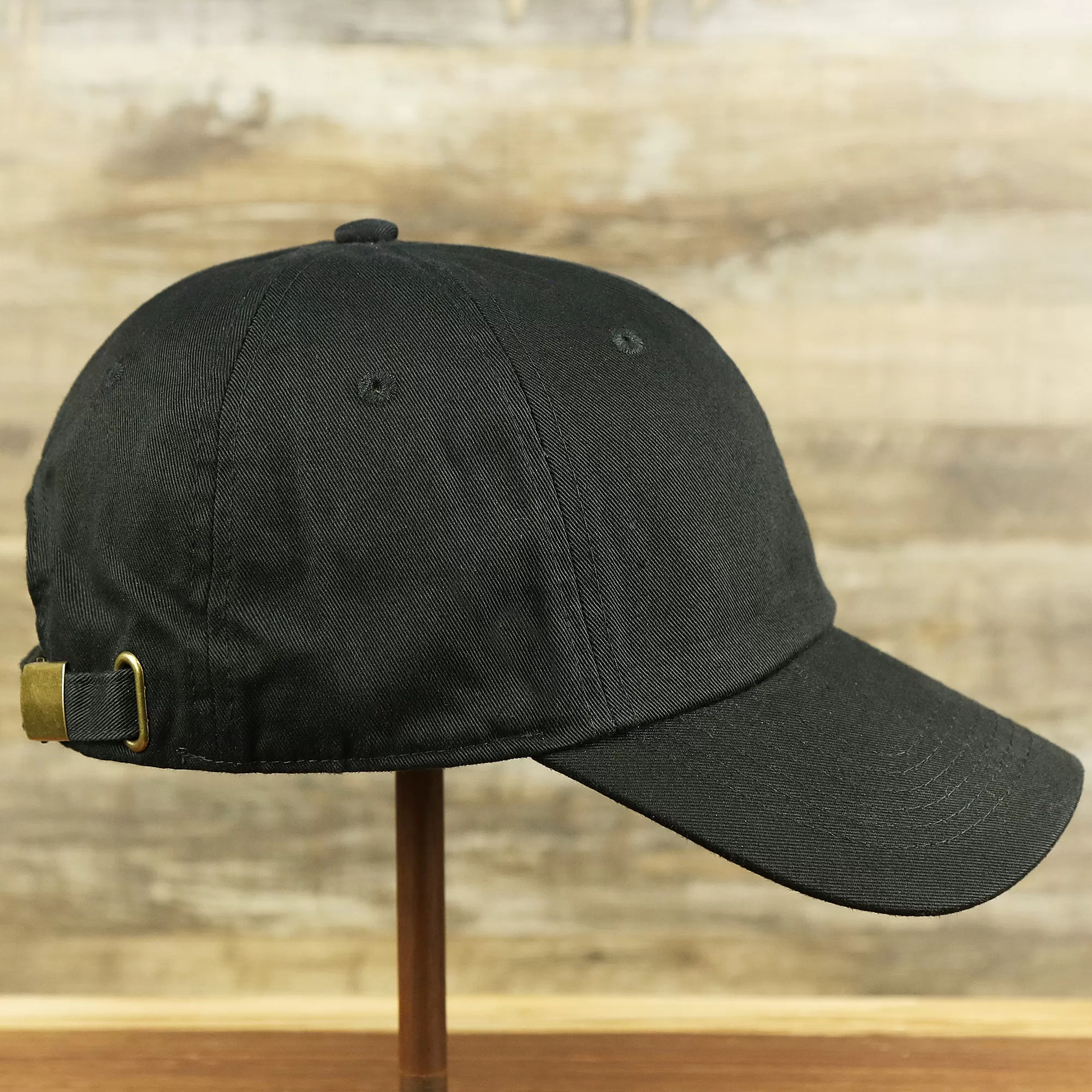 Jet Black Blank Baseball Hat | Black Dad Hat