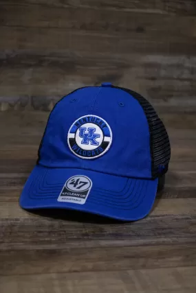 Kentucky Wildcats Royal Blue and Black Mesh Back Low Crown Relaxed Snapback Dad Hat