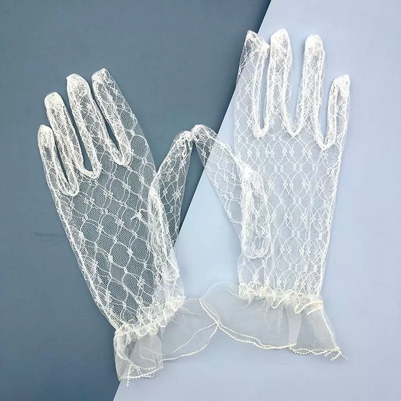 Lace Gloves Hollow Out Gothic Short Sexy Gloves