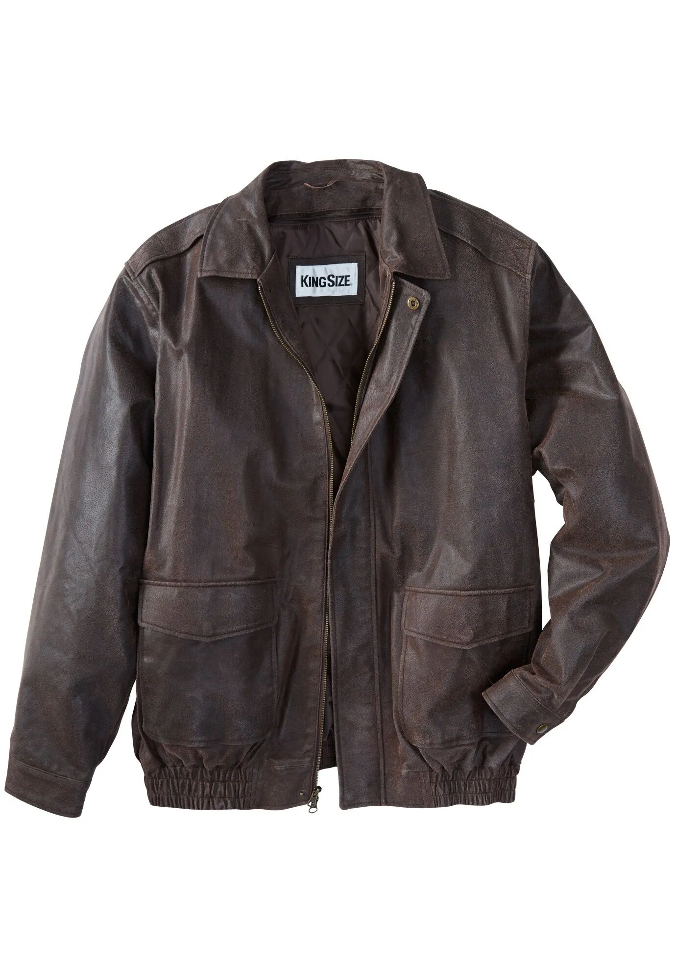 Leather Aviator Bomber