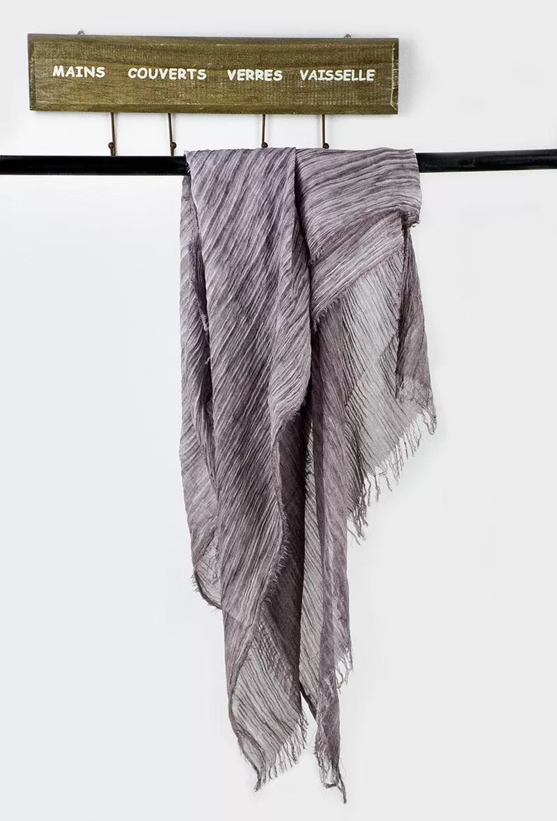 Long Cotton and Linen Style Scarf