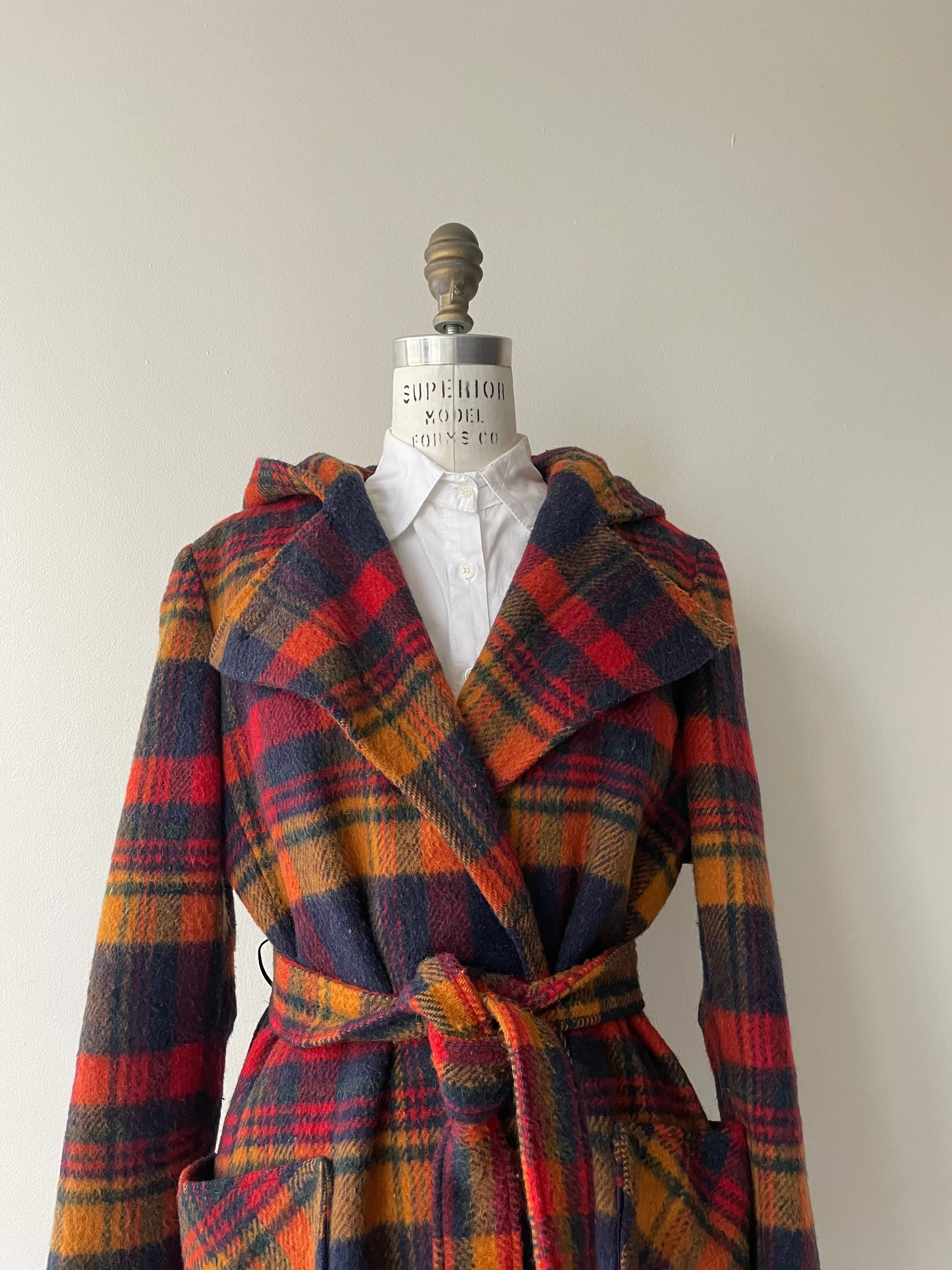 Longford Wool Tartan Coat | 1970s