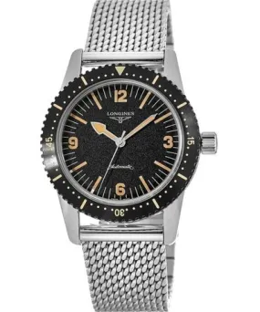 Longines Heritage Skin Diver Automatic Black Dial Steel Men's Watch L2.822.4.56.6