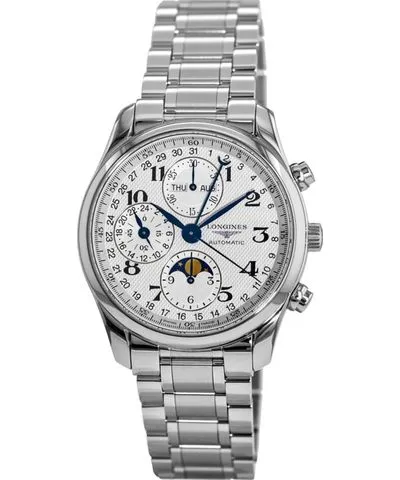 Longines Master Collection Moonphase 40mm Chronograph Steel Men's Watch L2.673.4.78.6