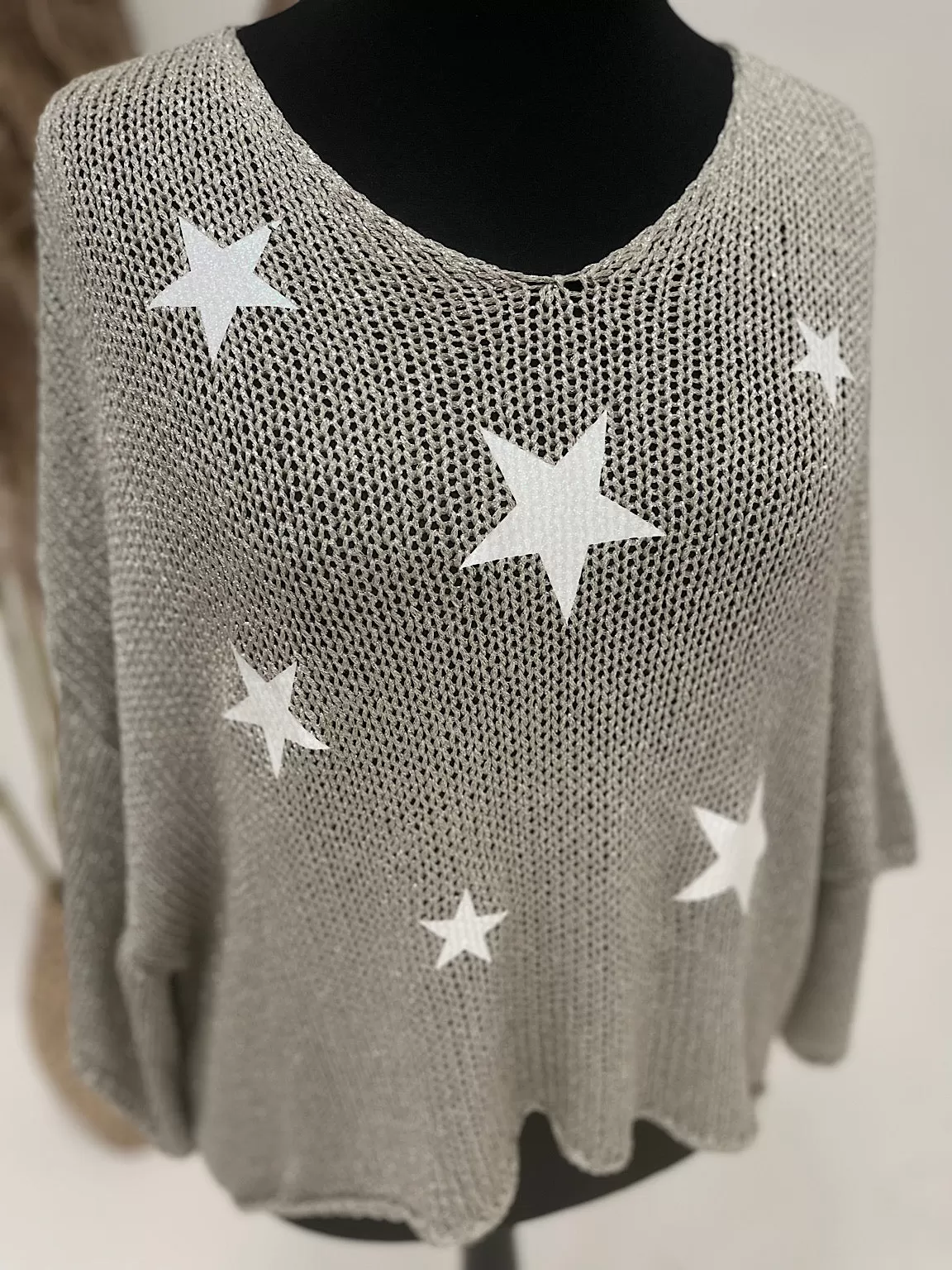 Loose Knit Star Jumper Milan