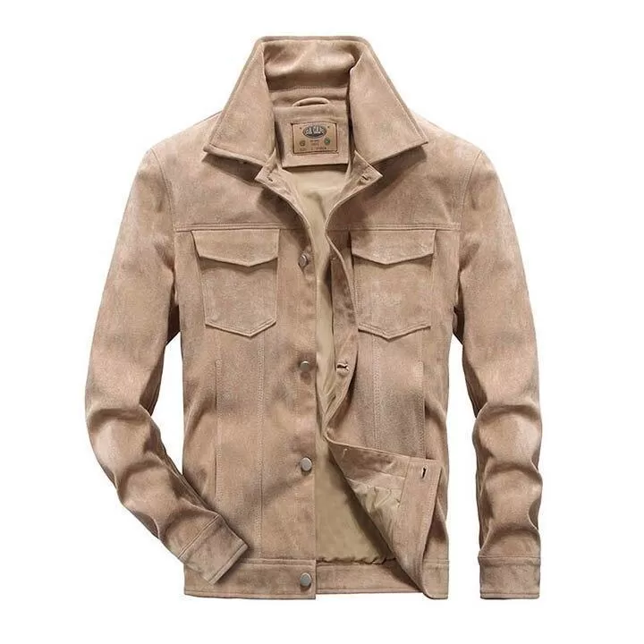 MacAnthony Suede Leather Jacket For Men