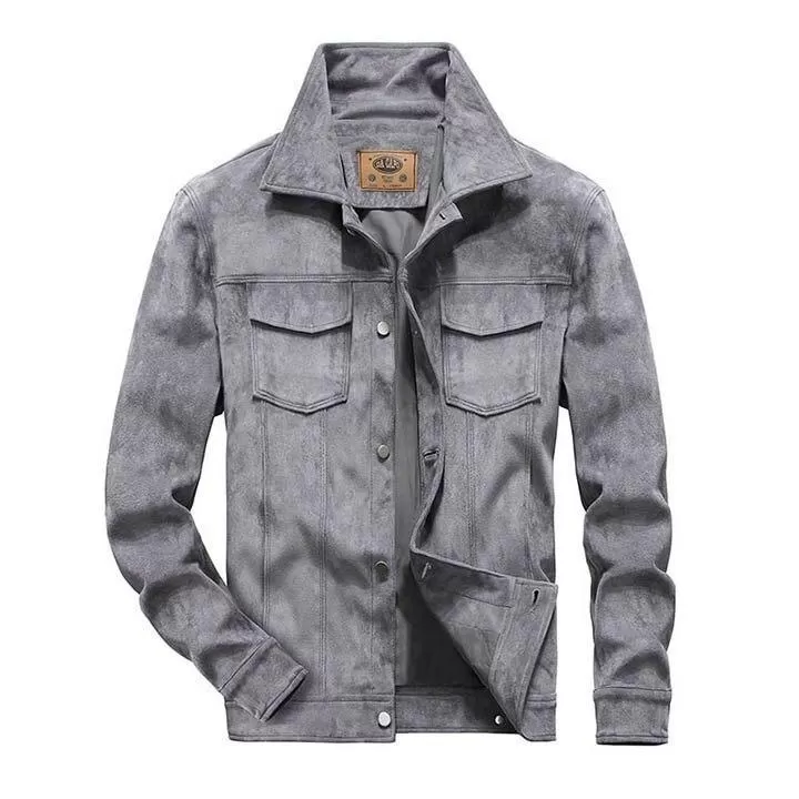 MacAnthony Suede Leather Jacket For Men