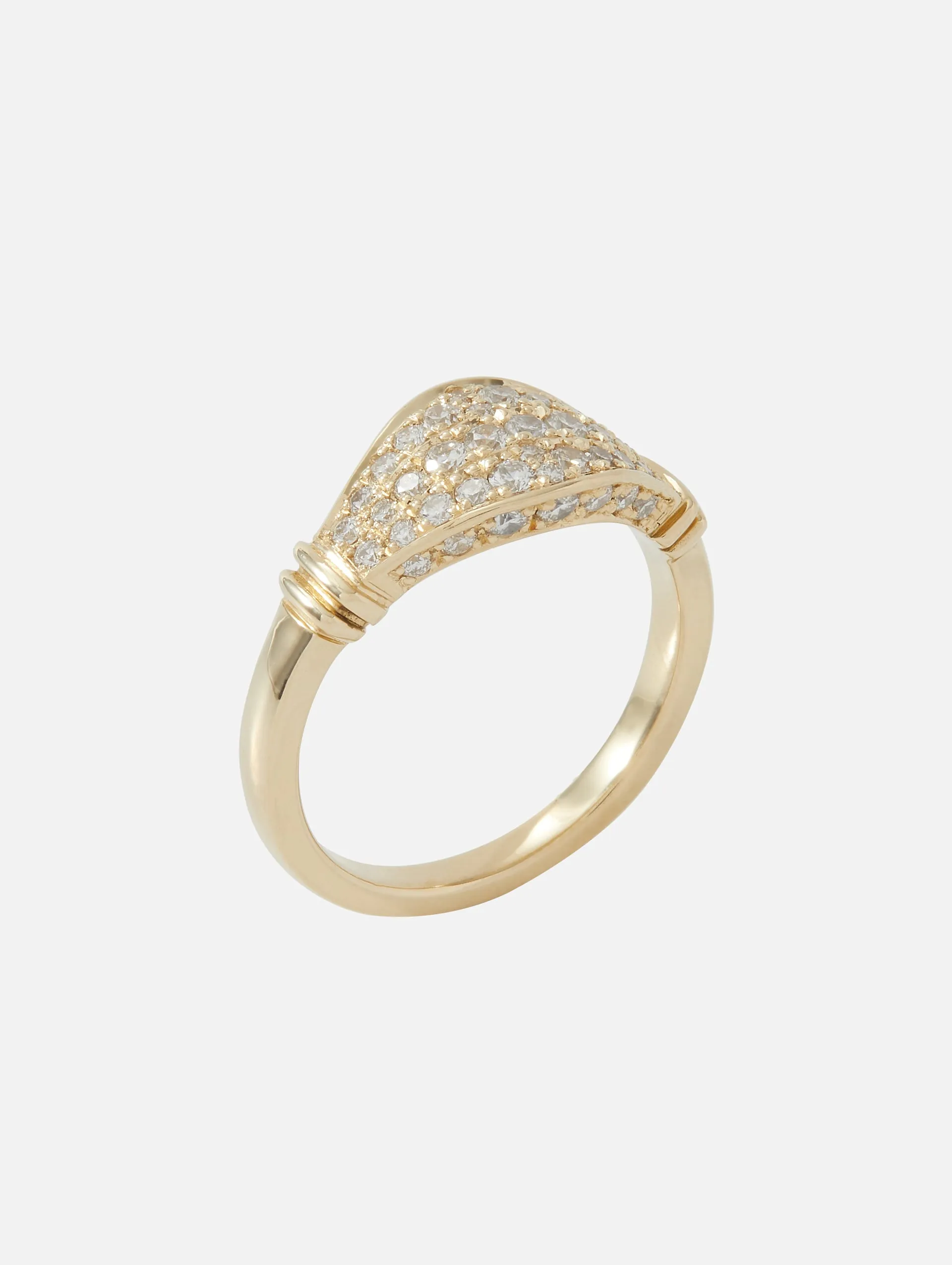 Maia Full Pave Pinky Ring