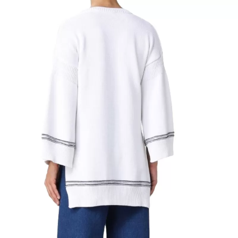 MARNI  |White cotton sweater with logo