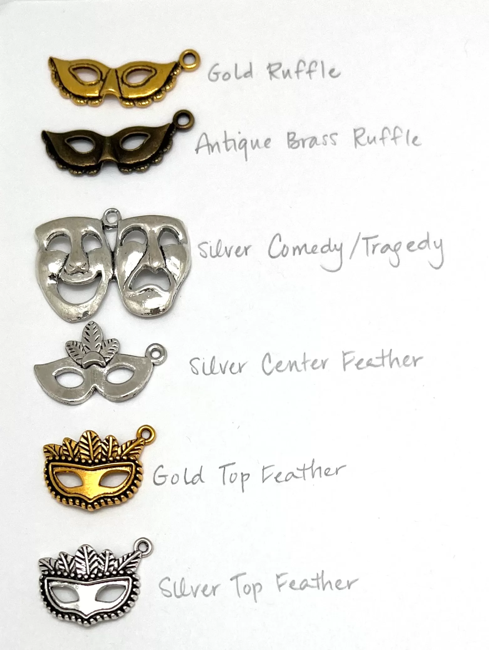 Mask Charms - 20pcs