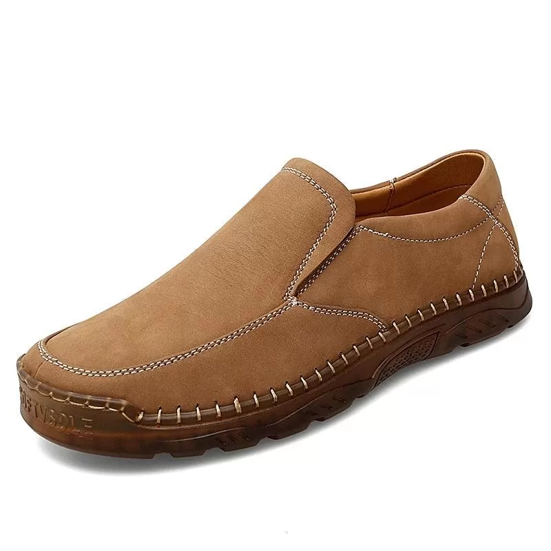 Men's GW403 Leather Casual Shoes - Lightweight & Soft Loafers