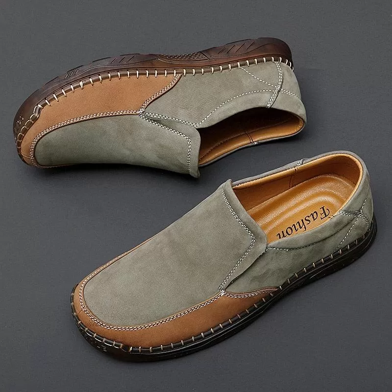 Men's GW403 Leather Casual Shoes - Lightweight & Soft Loafers