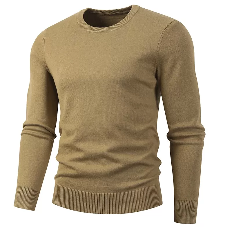 Men's Winter O Neck Pullover Thicken Cotton Jersey Pullover Sweatshirt