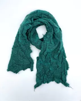 Narrow Solid Color Textured Scarves