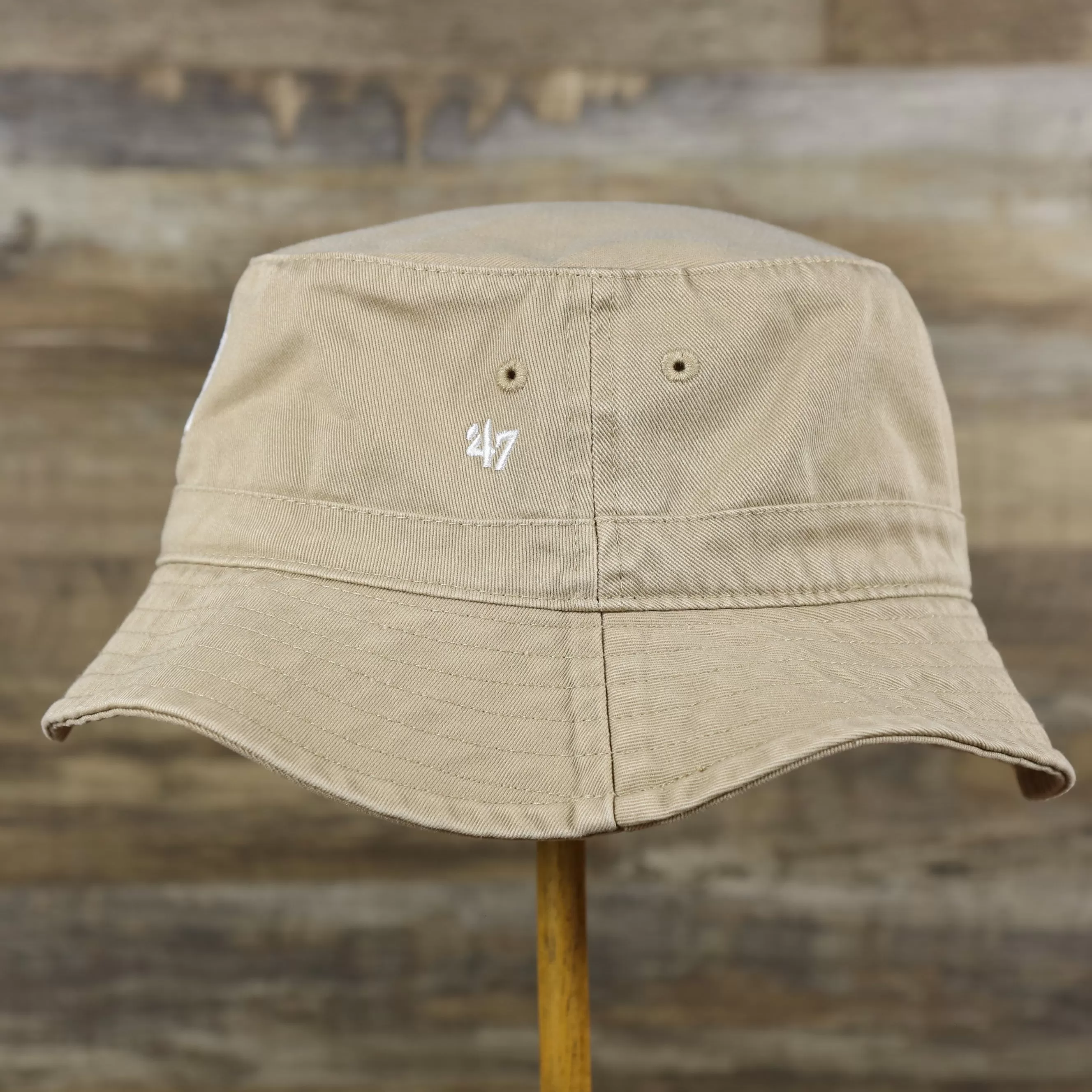 New York Yankees Small Brim Bucket Hat | Khaki Bucket Hat