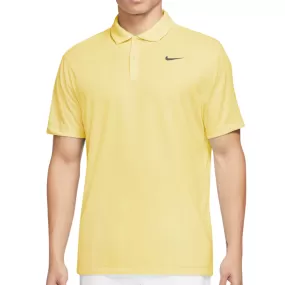 Nike Court Dri-Fit Men Tennis Polo - Soft Yellow/Black