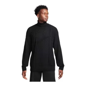 Nike Life Men's Cable Knit Turtleneck Sweater - Clothing