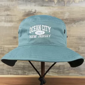 Ocean City New Jersey 1897 Bucket Hat | Blue Steel Bucket Hat