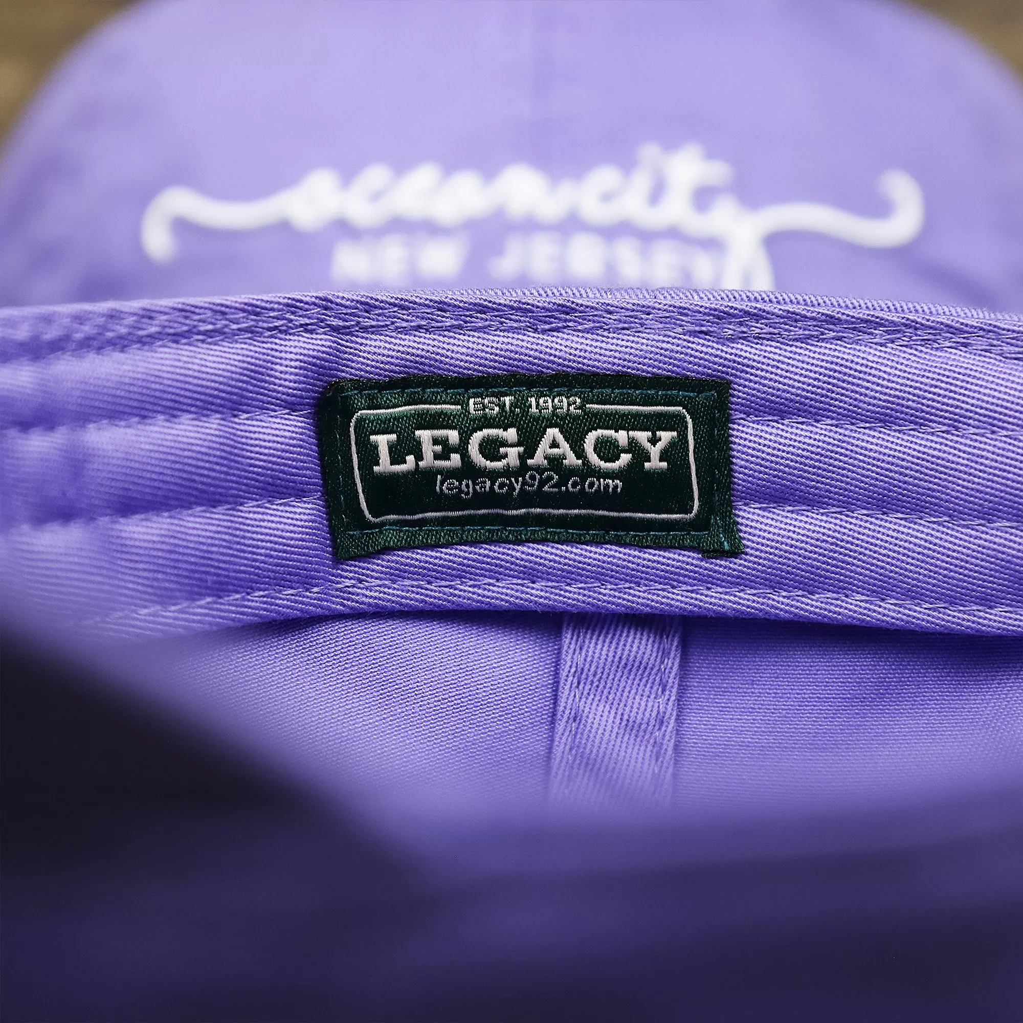 Ocean City New Jersey Cursive Wordmark Dad Hat | Lavender Dad Hat