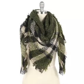 Olive Blanket Scarf