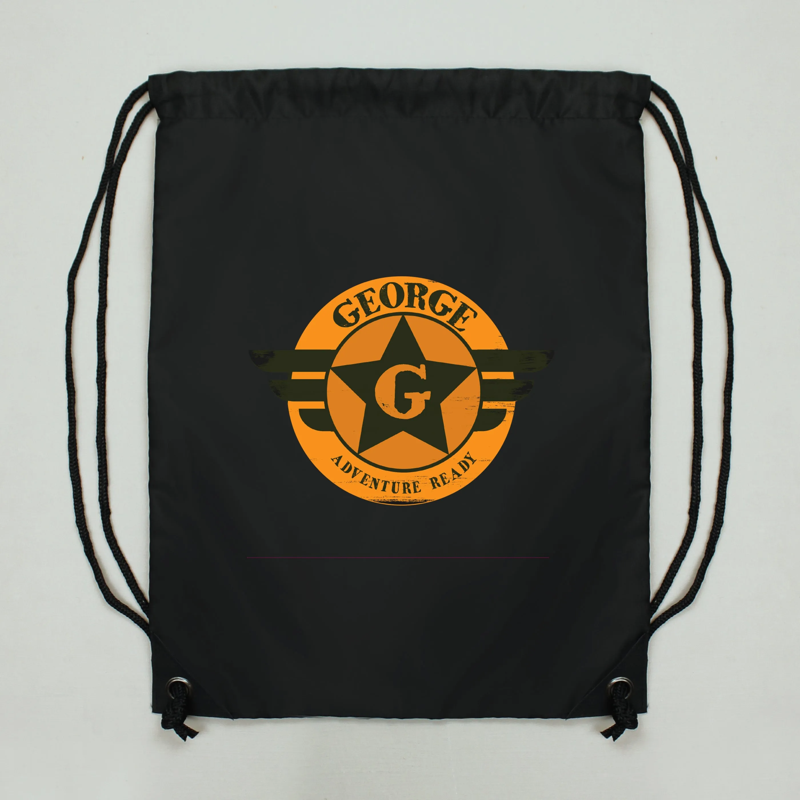 Personalised Badge Black Kit Bag