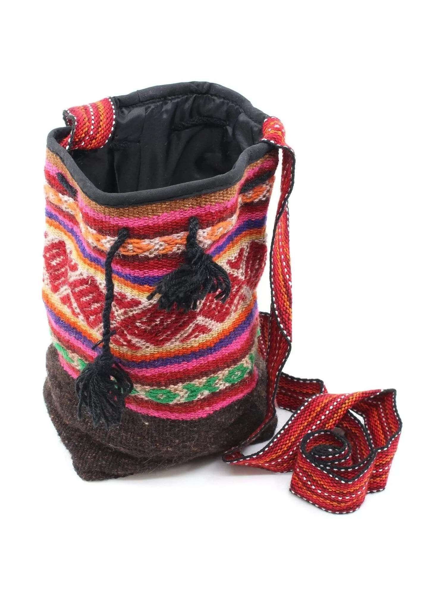 Peruvian Vintage Textile Drawstring Bag