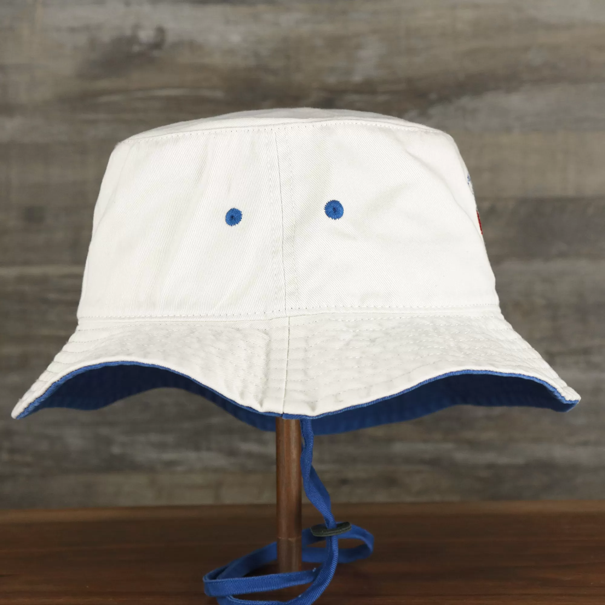 Philadelphia 76ers Logo Royal Blue Undervisor Bucket Hat | Natural Bucket Hat