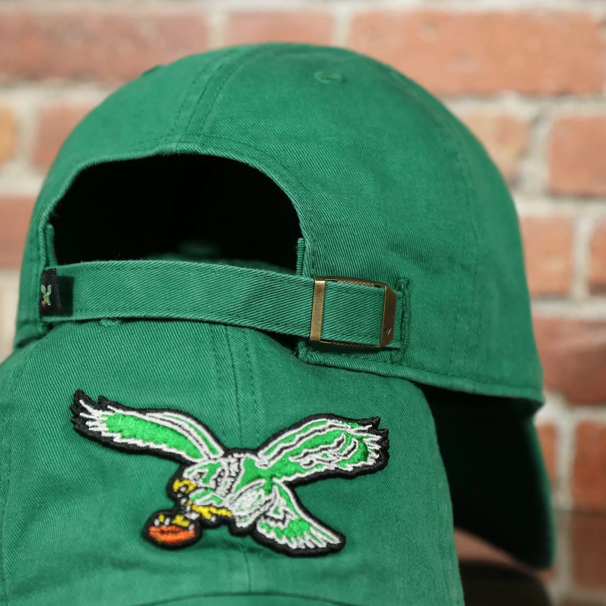 Philadelphia Eagles ThrowbackKelly Green Youth Dad Hat | Kelly Green Kids Adjustable Baseball Cap