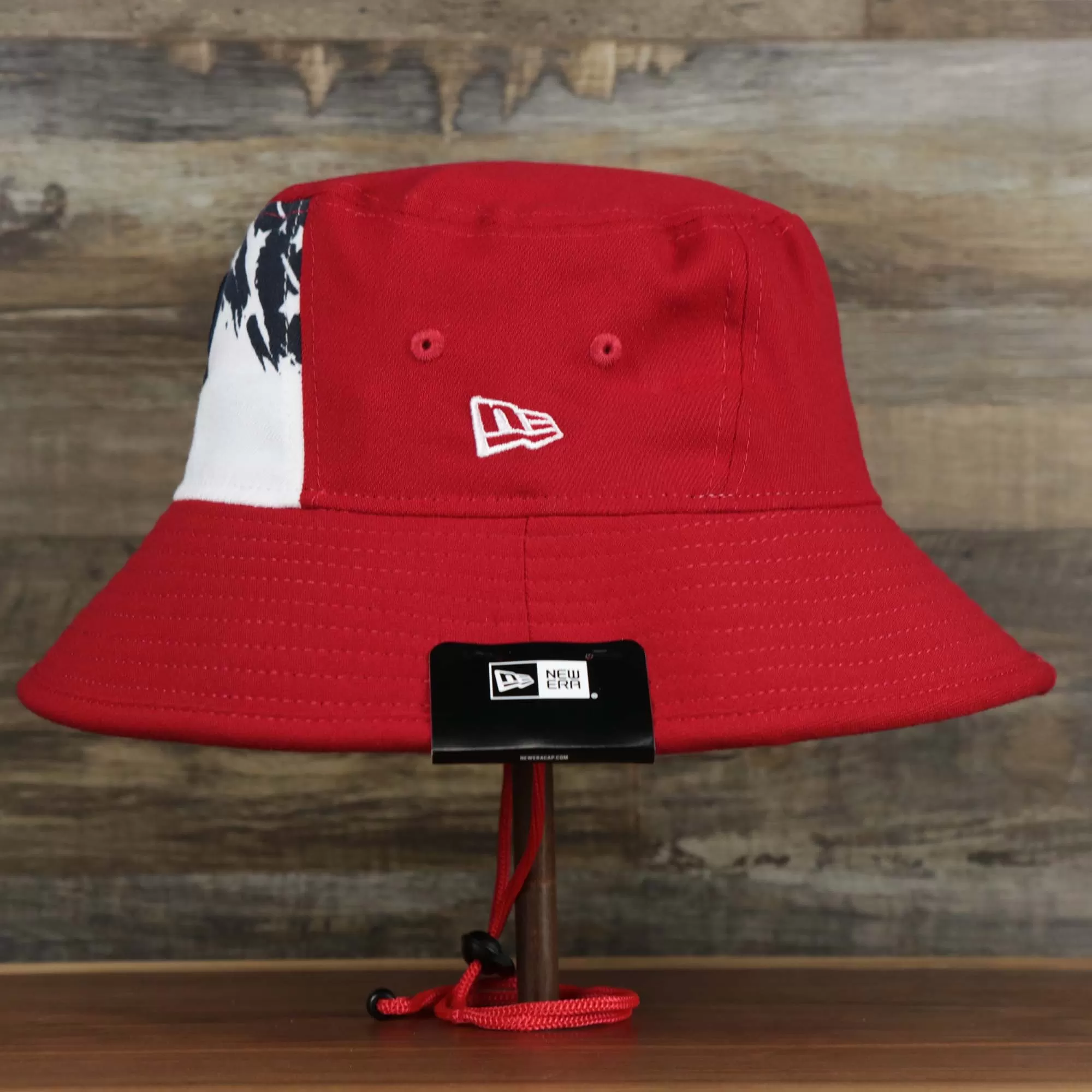 Philadelphia Phillies 2022 4th of July Stars And Stripes Bucket Hat | Red Bucket Hat