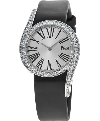 Piaget Limelight Gala Diamond18kt White Gold Satin Strap Women's Watch G0A38160 G0A38160