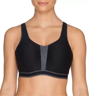 PrimaDonna Sport The Sweater Non-Padded Underwire Sports Bra (6000110) - Black