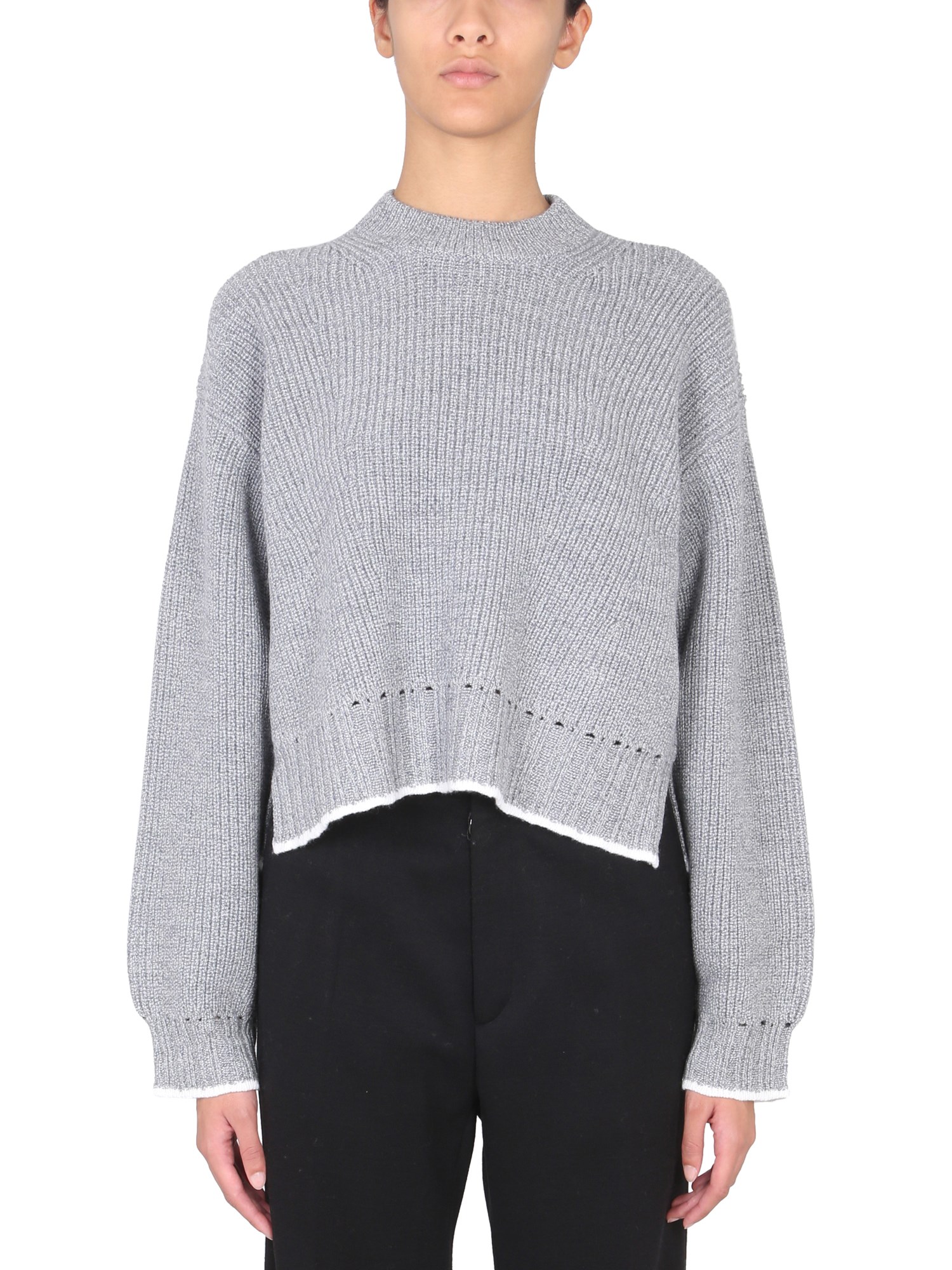 PROENZA SCHOULER WHITE LABEL    WOOL CREW NECK SWEATER