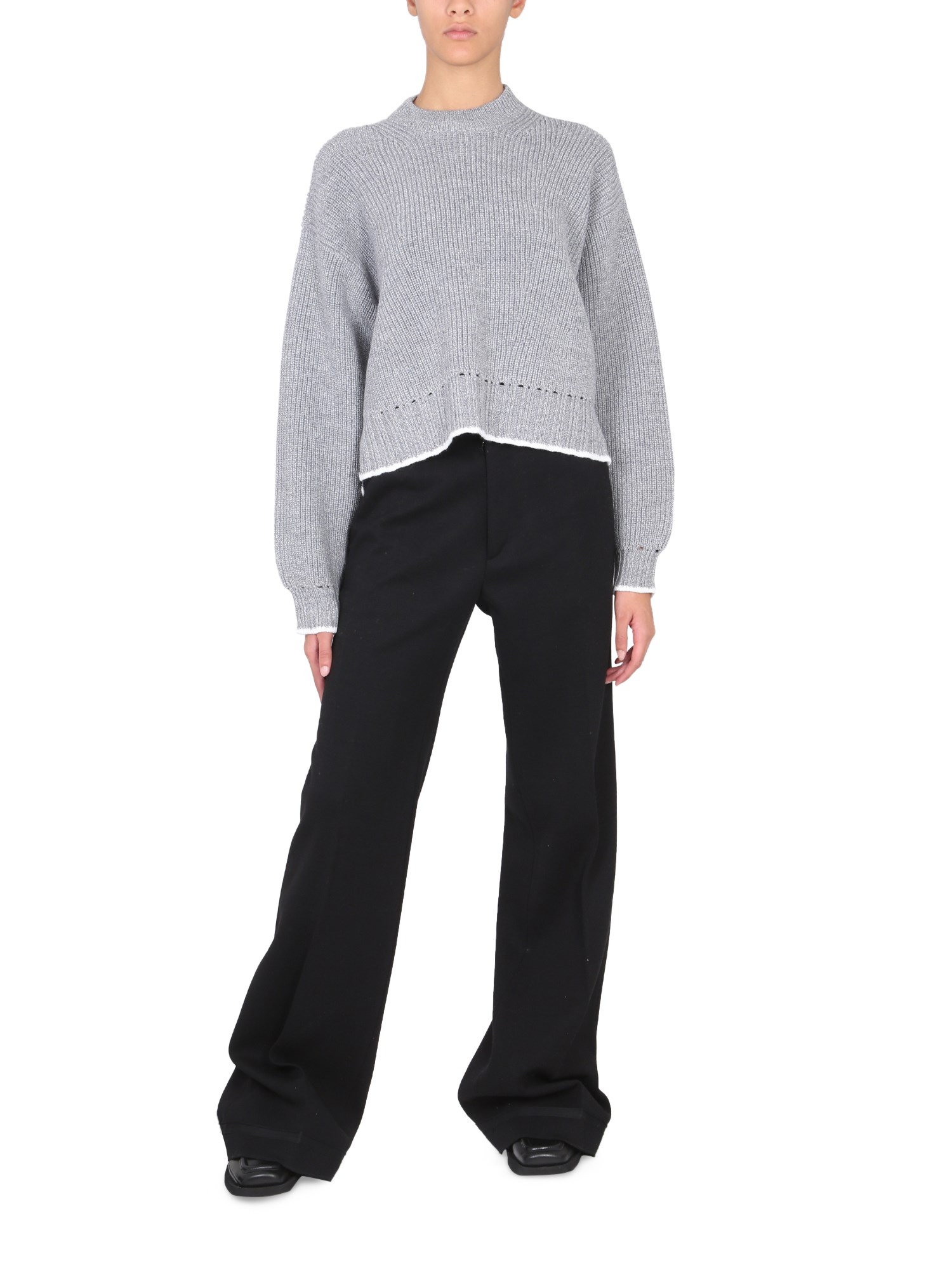 PROENZA SCHOULER WHITE LABEL    WOOL CREW NECK SWEATER