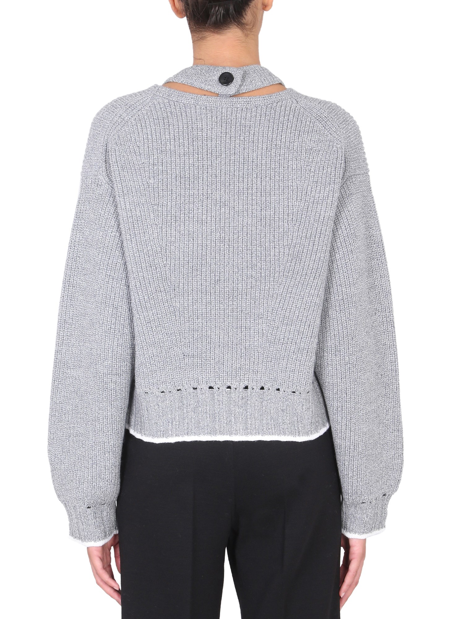 PROENZA SCHOULER WHITE LABEL    WOOL CREW NECK SWEATER