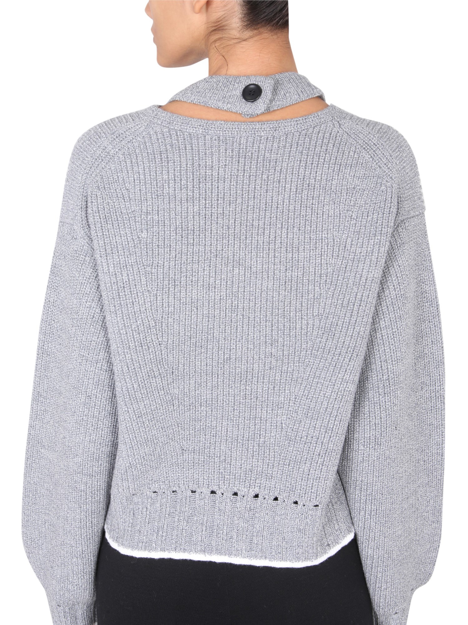 PROENZA SCHOULER WHITE LABEL    WOOL CREW NECK SWEATER