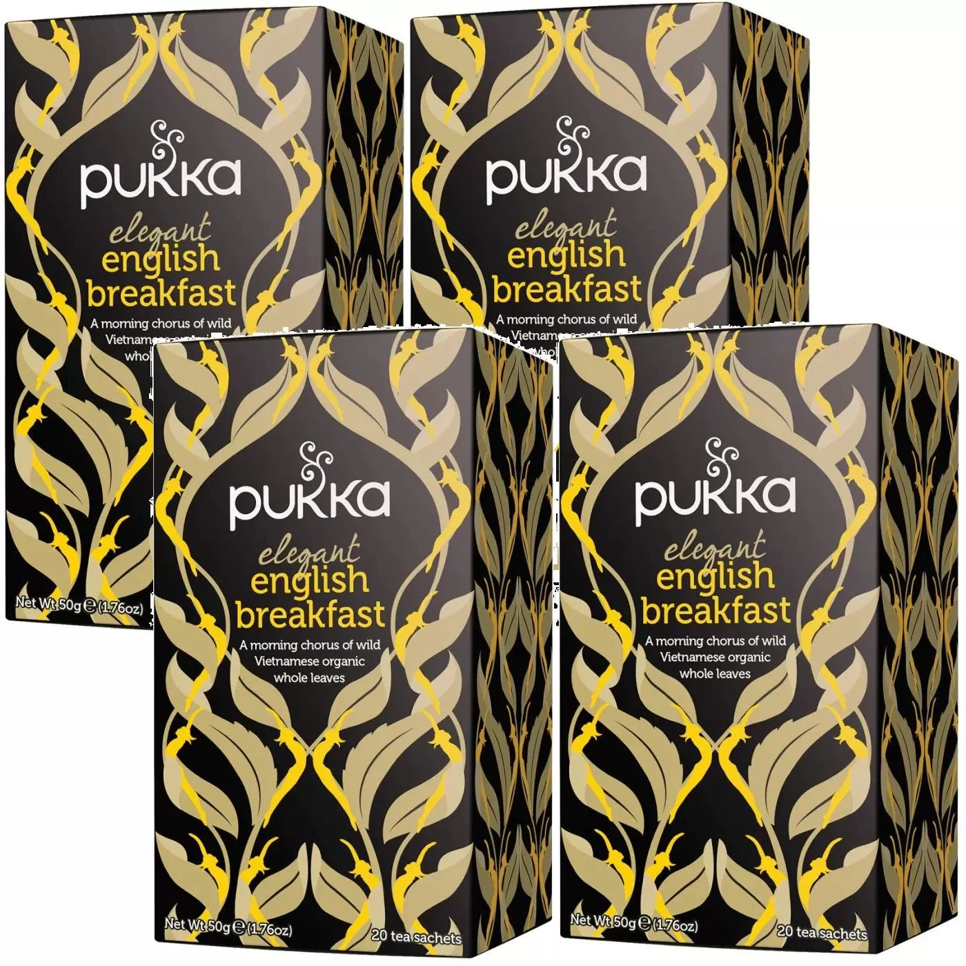 Pukka Tea Elegant English Breakfast 20 Teabags 4 Pack